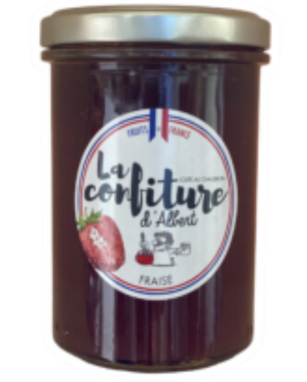 Confiture bio de fraise
